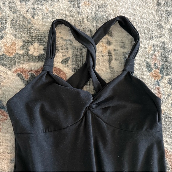 Prana Manori Twist-Front Dress | Size Small | Black - Picture 4 of 6